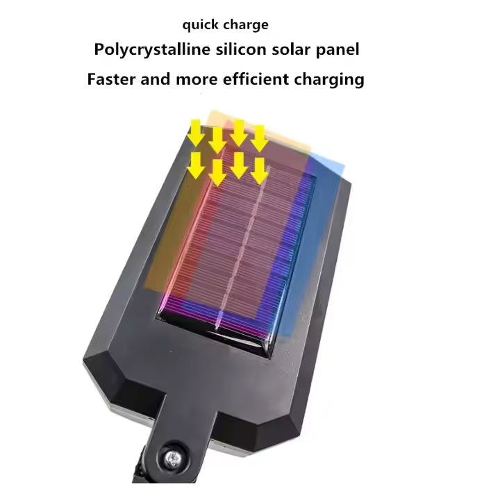 أضواء الشوارع بالطاقة الشمسية القوية 3 أوضاع مع مستشعر الحركة